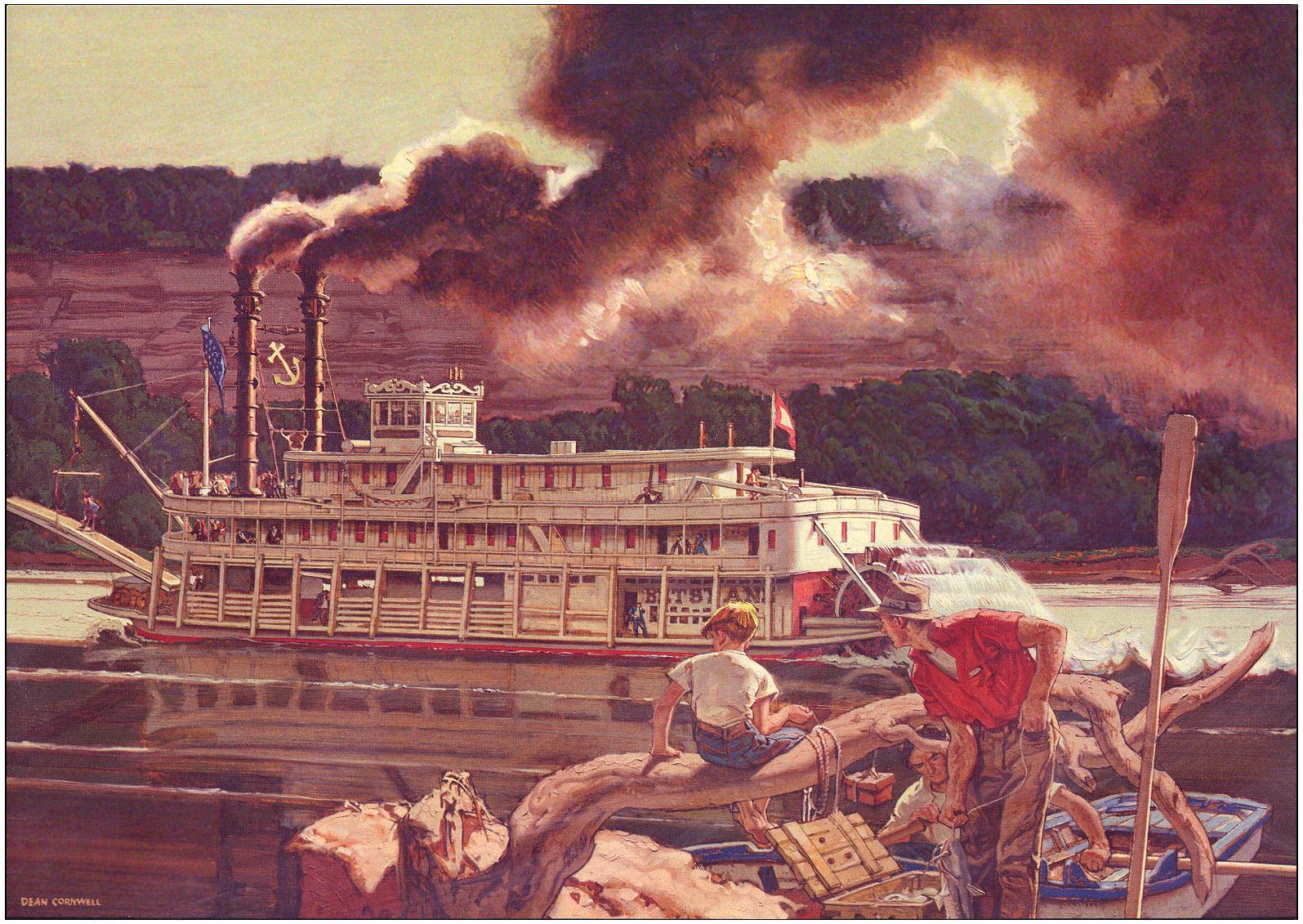 Cornwell BETSY ANN Kentucky Riverboat 11.75 X 13
