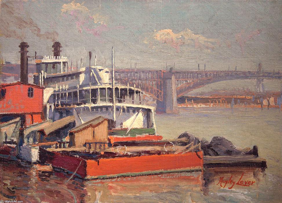 Harbor_Boat_Mark_Twain_Richard_Haley_Lever-__Mississippi_Eads_Bridge_St_LouisEXP