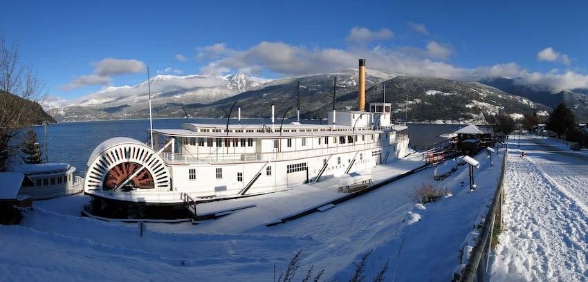 contemporary paddlewheel steamboat