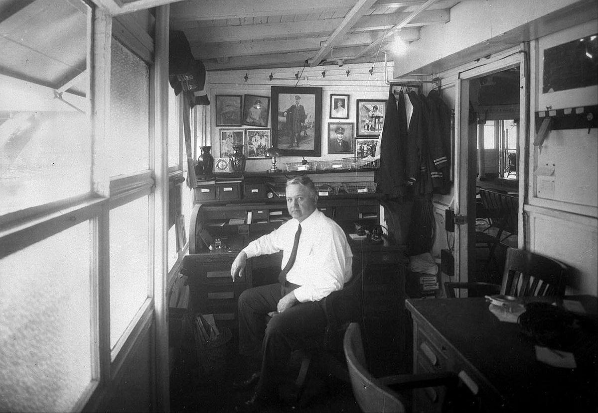 Streckfus Captain Roy in his office on the CAPITOLforNORI