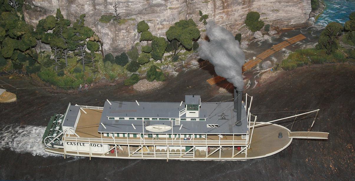 Model Steamboat CASTLE ROCK diorama MO state capital Jeff City