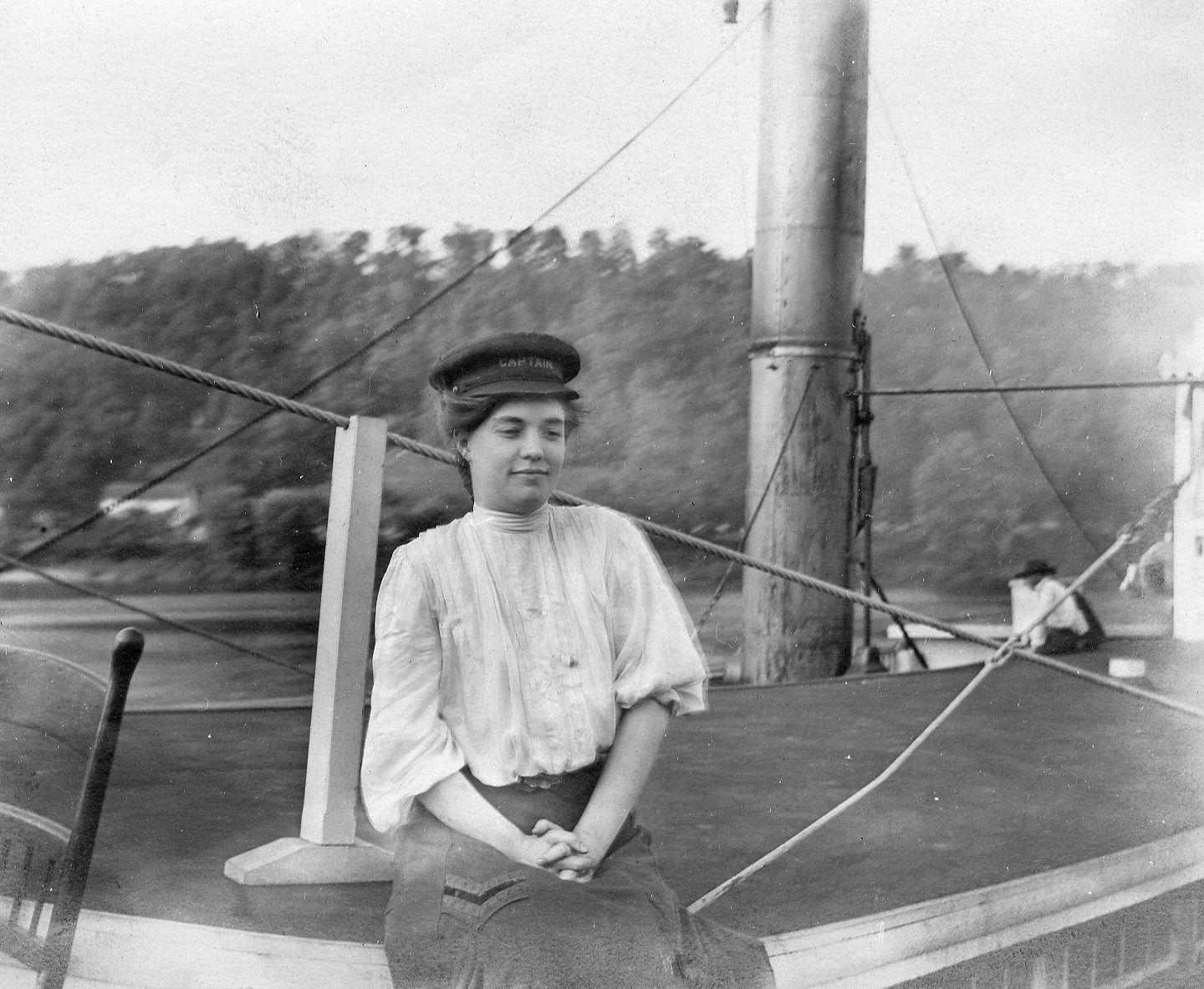 Edna Walker onboard the Steamer Rose Hite